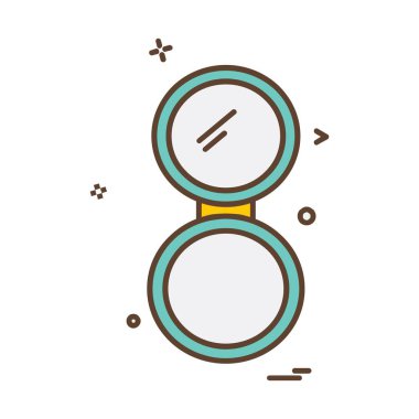 Ayna simge tasarlamak vektör 