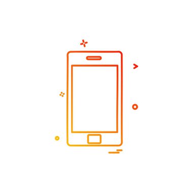 Cep telefonu simge tasarlamak vektör