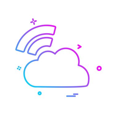 Bulut simgesi tasarım vektörü