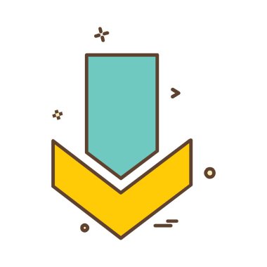 Ok simgesi tasarım vektörü