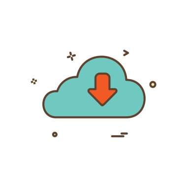 Simgesi tasarım, renkli vektör çizim indir