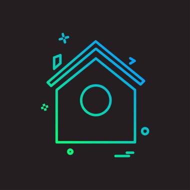 Ev simgesi tasarım vektörü