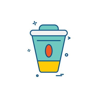 Gıda simgesi tasarım vektörü