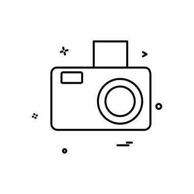 Kamera simgesi tasarım vektörü