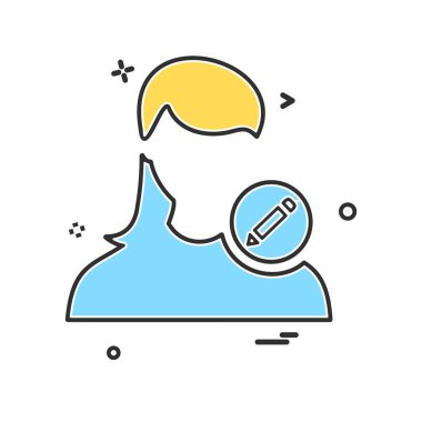 Kadın simge tasarlamak vektör