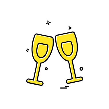 Sevgililer günü simge tasarlamak vektör