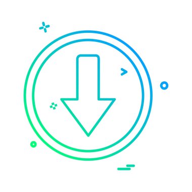 Ok simgesi tasarım vektörü