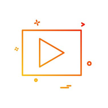 Video simge tasarlamak vektör