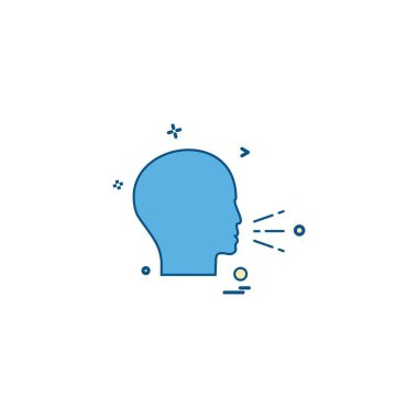 Konuşma simge tasarlamak vektör 