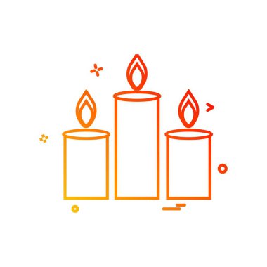 Mumlar simge tasarlamak vektör