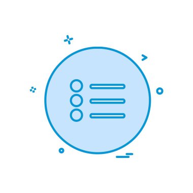 Menü simgesi tasarım, renkli vektör çizim