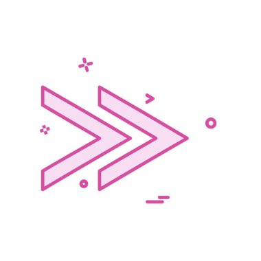 Sağ ok simge tasarlamak vektör