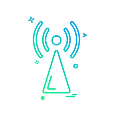 Wifi simge tasarım vektörü