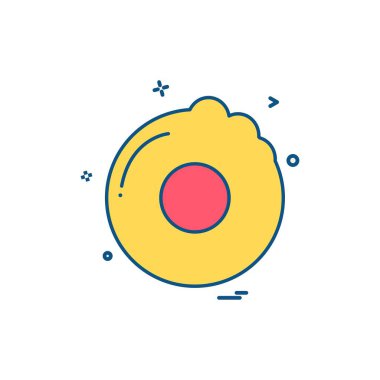 Gıda simgesi tasarım vektörü