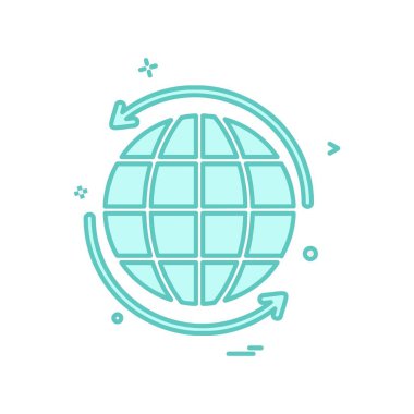 Küre simge tasarlamak vektör