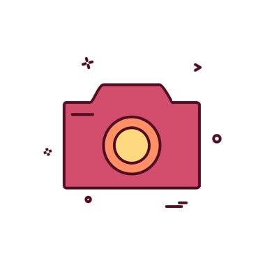 Kamera simgesi tasarım vektörü