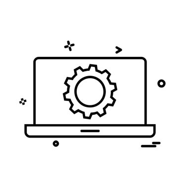 Ayar Dişli simge tasarlamak vektör