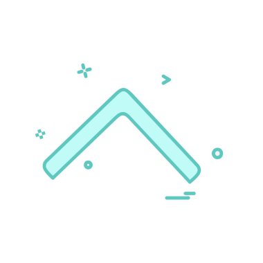 Yukarı ok simgesi tasarım vektörü