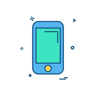 Akıllı Telefon Simgesi Tasarım Vektörü
