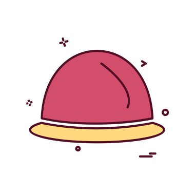 Kask simgesi tasarım vektörü