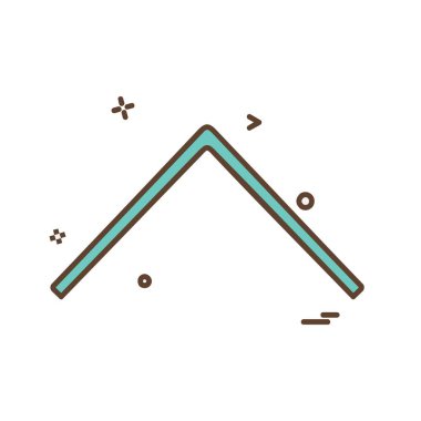 Yukarı ok simgesi tasarım vektörü