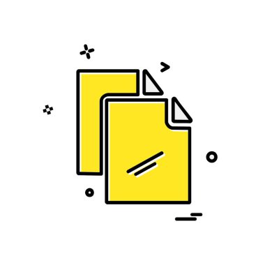 Dosya simgesi tasarım vektörü