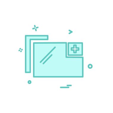 Klasör simge tasarlamak vektör 