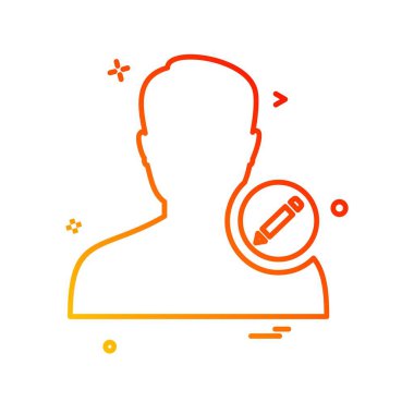 Avatar erkek simge tasarım vektörü