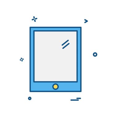 Mobil simge tasarım vektörü