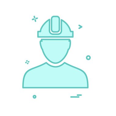 Erkek avatar simge tasarlamak vektör