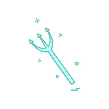 Cadılar Bayramı simgesi tasarım vektörü