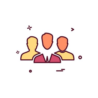 Avatar simge tasarım vektörü