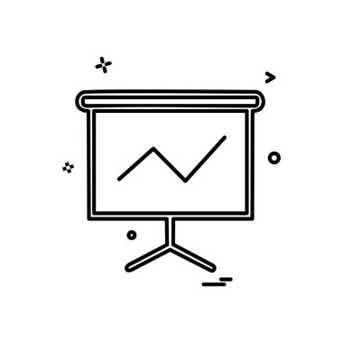 Sunu simgesi tasarım, renkli vektör çizim