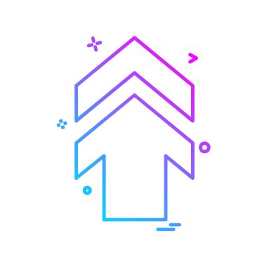 Ok simgesi tasarım vektörü