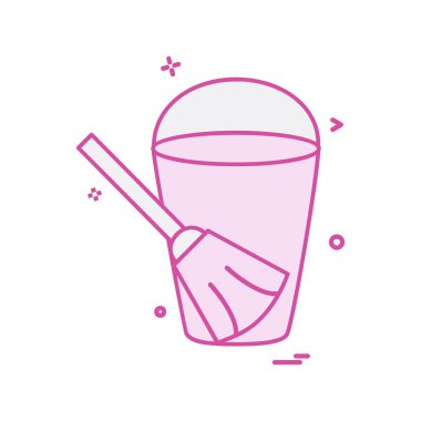 Tuvalet simgesi tasarım, renkli vektör çizim