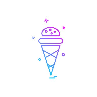 Gıda simgesi tasarım vektörü