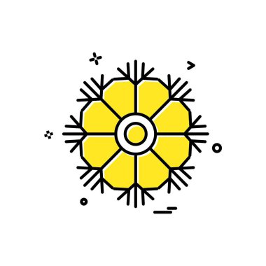 Sadece kar tanesi simgesi beyaz arka plan üzerinde