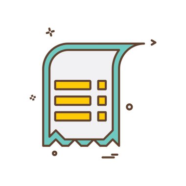 Metin simge tasarlamak vektör