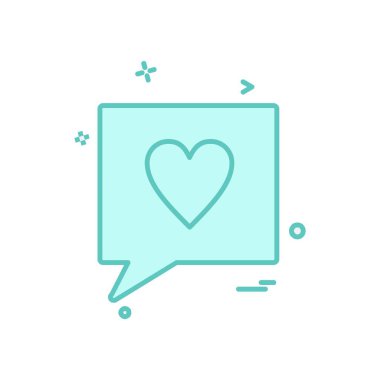 Aşk simge tasarlamak vektör