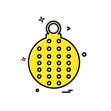 Noel top simge tasarlamak vektör