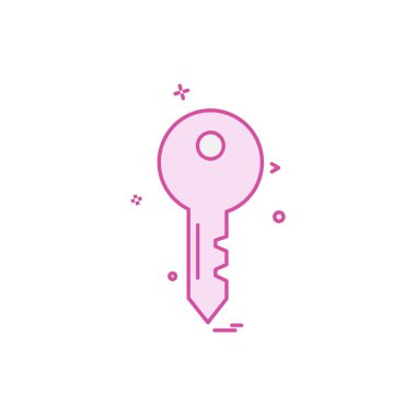 Anahtar simge tasarlamak vektör