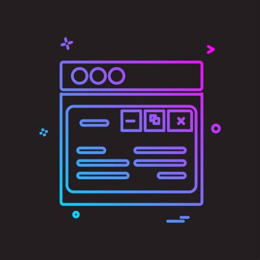 Web düzen simge tasarlamak vektör