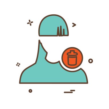 Kadın simge tasarlamak vektör 