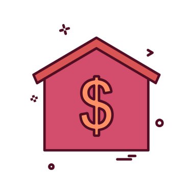 Ev simgesi tasarım vektörü 