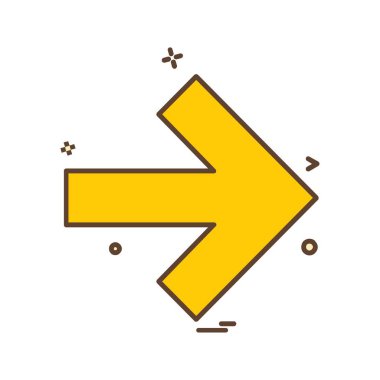 Ok simgesi tasarım vektörü