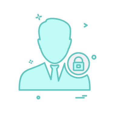 Avatar erkek simge tasarım vektörü