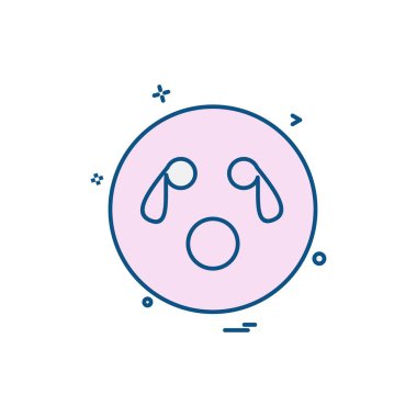 Emoji simgeleri tasarım vektörü 