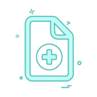 Belge simgesi tasarım vektörü 