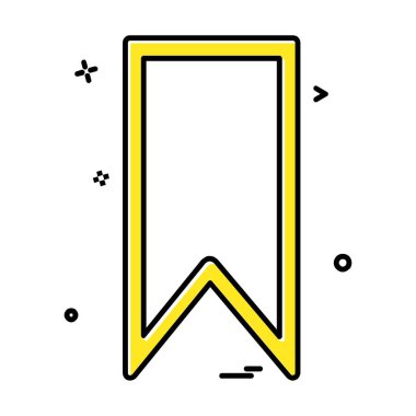 Etiketi simgesi tasarım, renkli vektör çizim