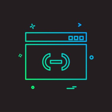 Web yerleşim simgesi tasarım vektörü